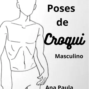 Imagem de capa para o Ebook Poses de Croqui Masculino