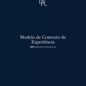Imagem de capa para o Ebook MODELO DE CONTRATO DE EXPERIÊNCIA