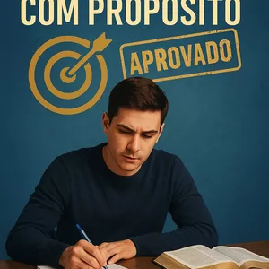 Imagem de capa para o Ebook Concurseiro com Propósito: Como Alinhar Foco, Persistência e Disciplina com a Fé