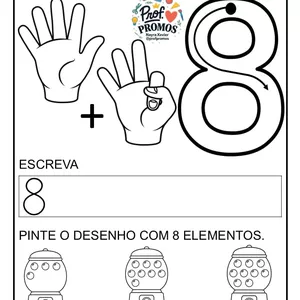 Imagem de capa para o Ebook Atividades números de 0 a 10