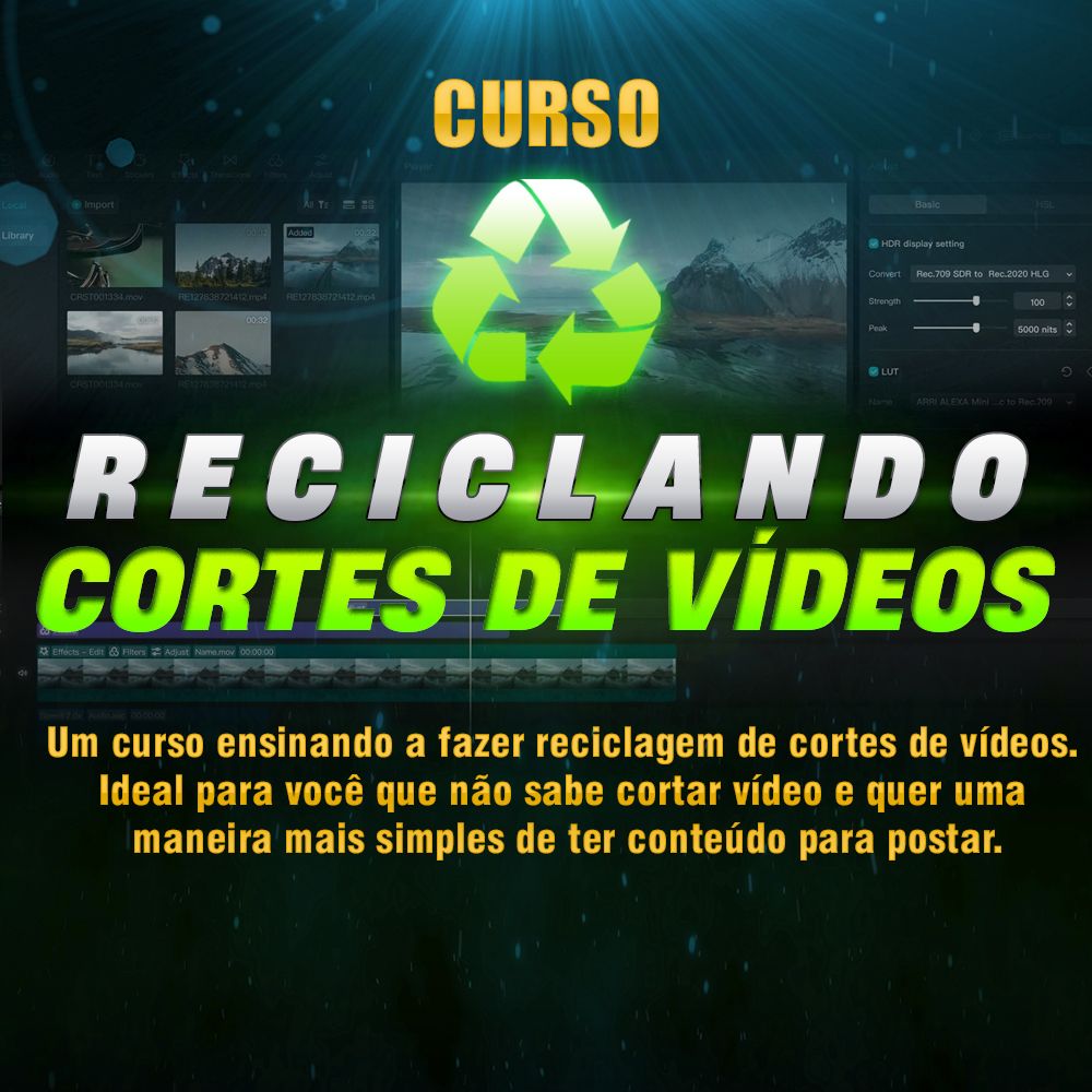 Imagem do curso Reciclando Cortes de Vídeos