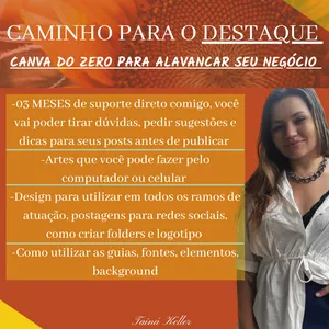 Imagem do curso Caminho para o destaque - CANVA DO ZERO PARA ALAVANCAR SEU NEGÓCIO