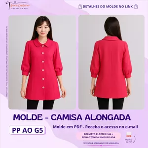 Imagem de capa para o Curso online Molde Camisa Alongada 