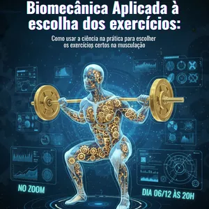 Imagem de capa para o Curso online [AO VIVO] Biomecânica Aplicada à escolha dos exercícios: Como usar a ciência na prática para escolher os exercícios certos na musculação