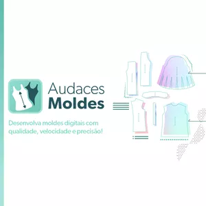 Imagem de capa para o Curso online Crie moldes e graduação com Audaces Moldes