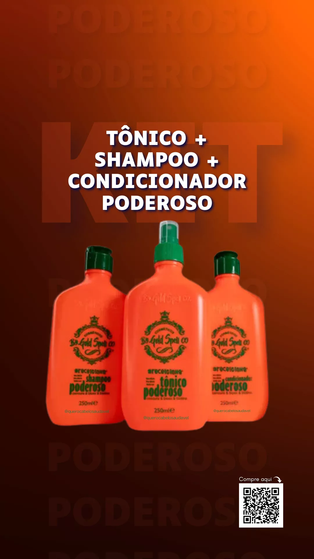 Kit Tônico Poderoso Gold Spell