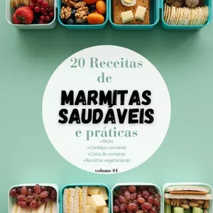 Imagem de capa para o Ebook 20 Receitas de Marmitas Saudáveis e Práticas