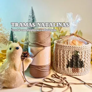 Imagem de capa para o Curso online Tramas Natalinas - Crochê com elegância e sofisticação