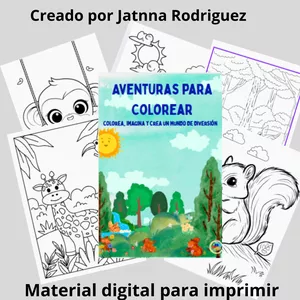 Imagen de portada para Curso online Aventuras para Colorear, "¡Explora, aprende y colorea un mundo lleno de aventuras!"