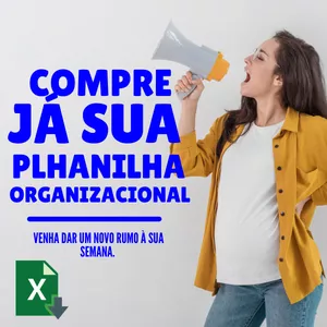 Imagem de capa para o Ebook Planilha de Organização Semanal em Excel