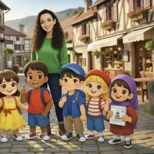 Image de couverture pour le Cours en ligne Les Petits Amis- Apprendre le français