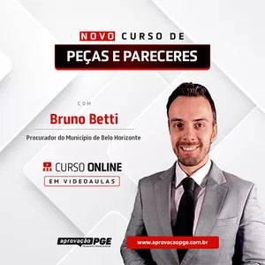 Imagem de capa para o Curso online CURSO DE PEÇAS E PARECERES - PROF. BRUNO BETTI