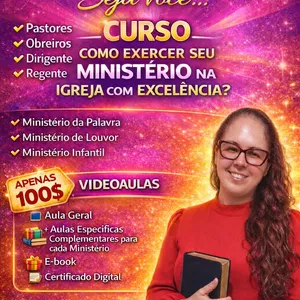 Imagem do curso Como Exercer seu Ministério na Igreja com Excelência?