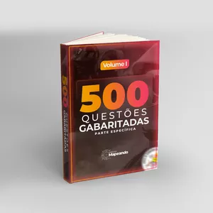 Imagem de capa para o Ebook +500 questões comentadas- conhecimentos específicos CBEMPI