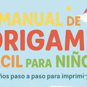 Imagen de portada para Curso online 🧠 Crea y Juega con Origami 🐰🐸🦋 – Manual Infantil para Imprimir