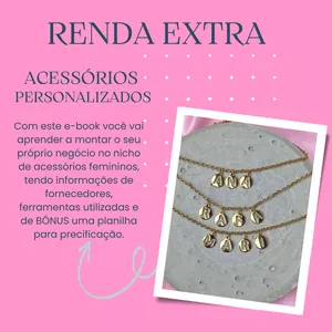 Imagem de capa para o Ebook RENDA EXTRA CRIANDO ACESSÓRIOS PERSONALIZADOS
