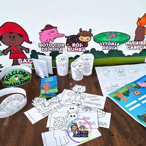 Imagem de capa para o Ebook 🐂🧜‍♀️Mini Kit FOLCLORE