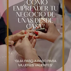 Imagen de portada para Ebook "Como emprender tu negocio de uñas desde casa - Guía paso a paso para Mujeres Valientes"