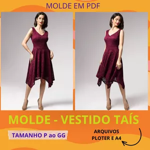Imagem de capa para o Curso online MOLDE VESTIDO TAIS