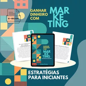 Imagem de capa para o Ebook Ganhar Dinheiro com Marketing Digital: Estratégias para Iniciantes