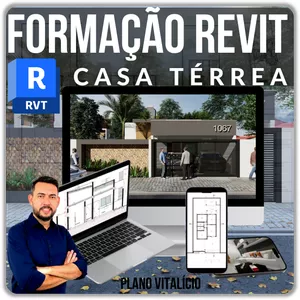 Imagem de capa para o Curso online Formação Revit Casa Térrea