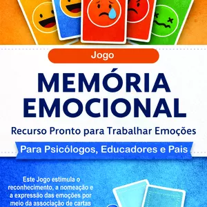 Imagem de capa para o Ebook Jogo da Memória - Recurso terapêutico para trabalhar emoções.