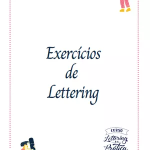 Imagem principal do produto Apostila de Exercícios de Lettering