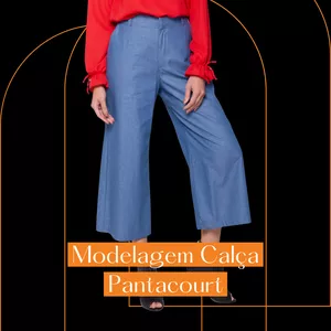 Imagem de capa para o Curso online Modelagem Calça Pantacourt nos Tamanhos 34 ao 50