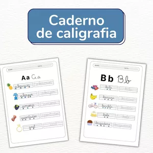 Imagem de capa para o Ebook CADERNO DE CALIGRAFIA