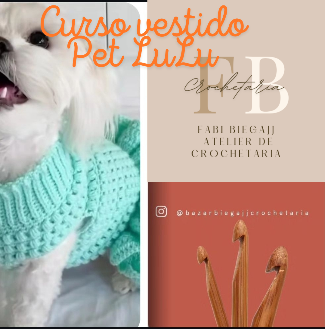 Imagem de Curso Vestido Crochê Pet LuLu  criado por Profe1976 na hotmart