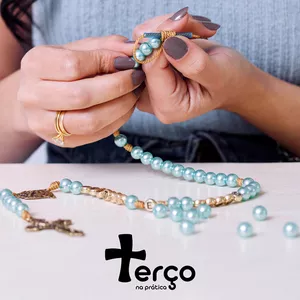 Imagem de capa para o Curso online Terço na Prática com Maria