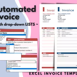 Cover image for Online course Automated Excel Invoice Template with Database and Drop-down Lists