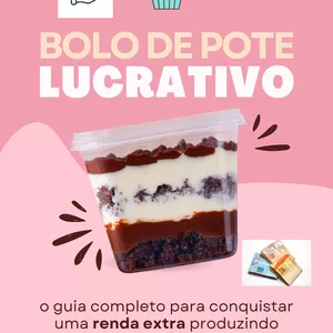 Imagem de capa para o Ebook Bolo de Pote Lucrativo