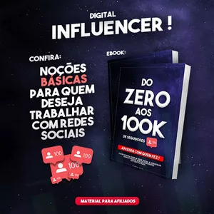 Imagem de capa para o Ebook DO ZERO AOS 100K DE SEGUIDORES