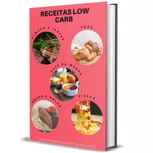 Imagem do curso DESCUBRA AGORA COMO PERDER GORDURA COM RECEITAS LOW CARB DELICIOSAS DE DAR ÁGUA NA BOCA!