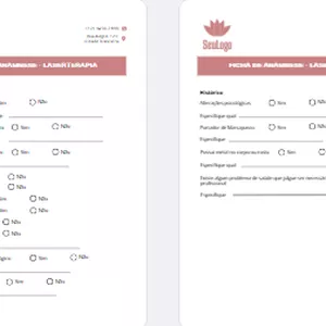 Imagem de capa para o Curso online PACK DE FICHA DE ANAMNESE E AUTORIZAÇÃO DE PROCEDIMENTO 1.0