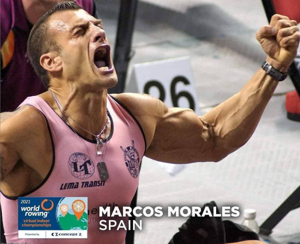 Marcos, campeón olimpico en remo indoor