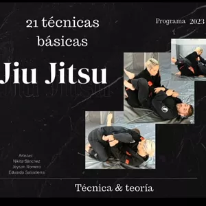 Imagen de portada para Curso online 21 técnicas básicas de jiu jitsu brasilero (BJJ)