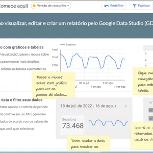 Imagem de capa para o Ebook Manual Básico do Google Data Studio - Versão em Português