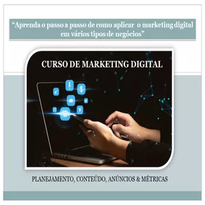 Imagem de capa para o Curso online CURSO DE MARKETING DIGITAL 