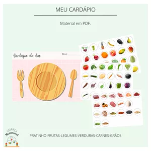 Imagem de capa para o Ebook Meu cardápio - Cor rosa