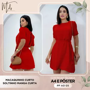 Imagem de capa para o Ebook Macaquinho Curto Soltinho Manga Curta