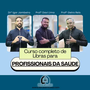 Imagem de capa para o Curso online Curso de Libras Completo para Profissionais da Saúde