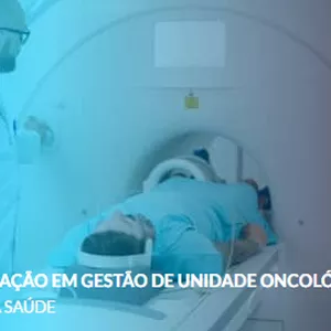 Imagem de capa para o Curso online ESPECIALIZAÇÃO EM GESTÃO DE UNIDADE ONCOLÓGICAS COM CERTIFICAÇÃO INTERNACIONAL