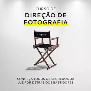 Imagem de capa para o Curso online Curso de Direção de Fotografia – com Ricardo Kimus - Conheça todos os segredos da luz por detrás dos bastidores