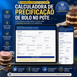 Imagem do curso Calculadora de Precificação de Bolo no Pote