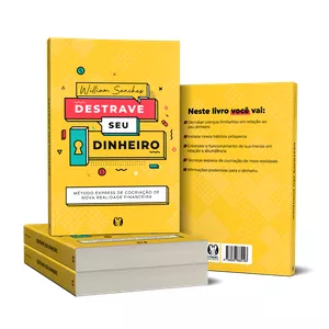 Imagem de capa para o Ebook LIVRO FÍSICO - DESTRAVE SEU DINHEIRO
