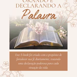 Imagem de capa para o Ebook "Orando e declarando a Palavra"