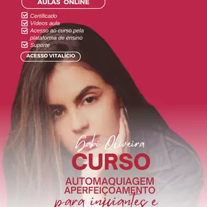 Imagem de capa para o Curso online CURSO DE AUTOMAQUIAGEM E APERFEIÇOAMENTO