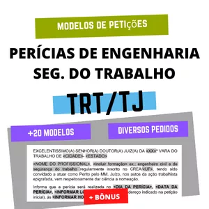 Imagem de capa para o Curso online Modelos de Petição para Peritos de Engenharia de Segurança do Trabalho